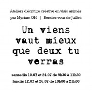 annonces.Toulouse-annuaire - Ateliers D'criture Crative En Visio (et En Structure  Toulouse)